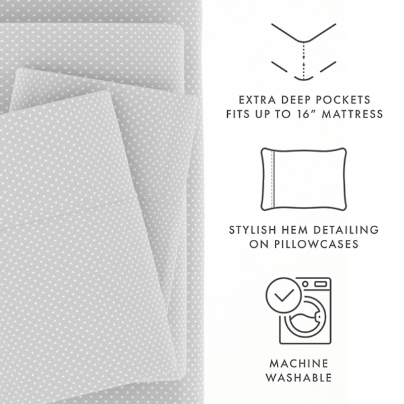 Tiny Hearts 3-pc. Twin Sheet Set