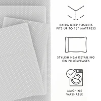 Tiny Hearts 3-pc. Twin Sheet Set