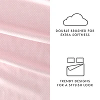 Pink Tiny Hearts 3-pc. Twin Sheet Set