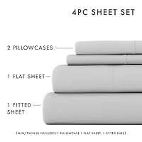 Light Gray Ultra Soft 3-pc. Twin XL Sheet Set