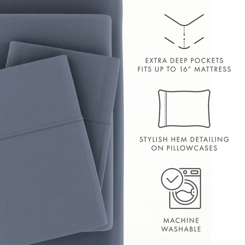 Stone Ultra Soft 4-pc. Full Sheet Set