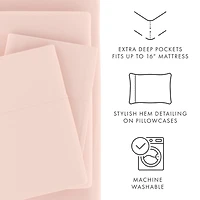 Blush Ultra Soft 4-pc. Twin XL Sheet Set
