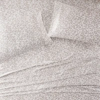 Taupe Leopard Print Satin 3-pc. Twin Sheet Set