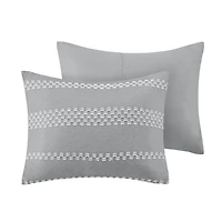 Gray Jacquard 5-pc. Full/Queen Comforter Set