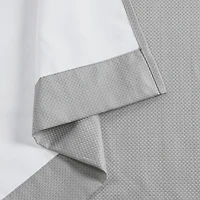 Gray Basketweave Curtain Panel Set, 84 in