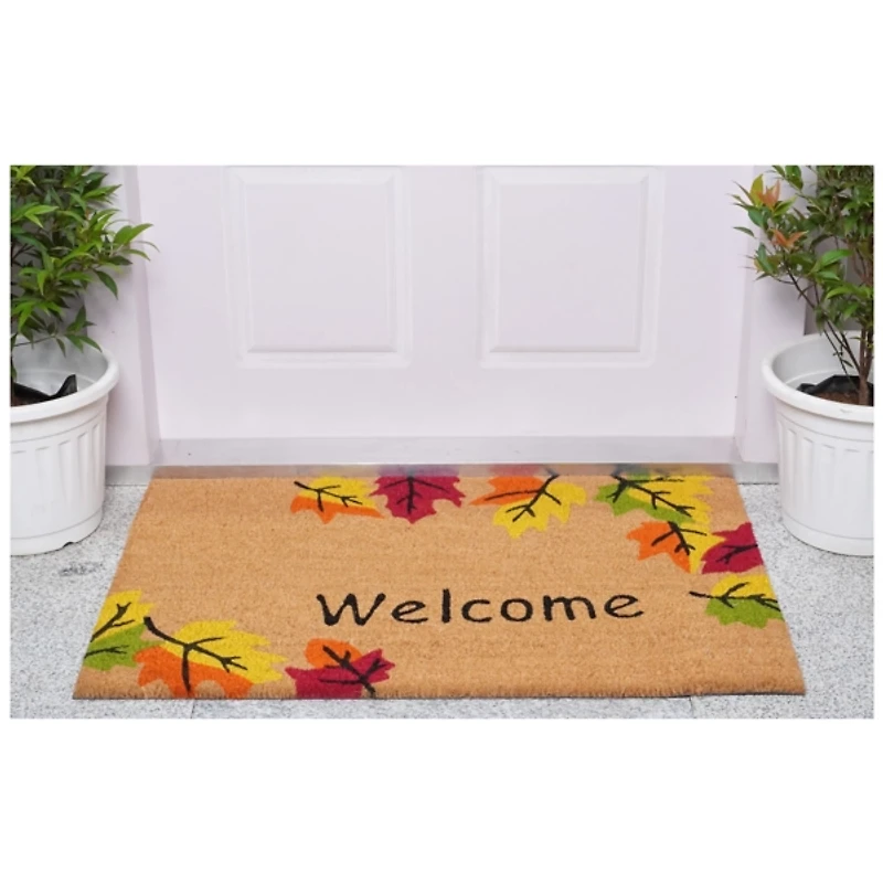 Welcome Falling Leaves Doormat, 36x24 in.