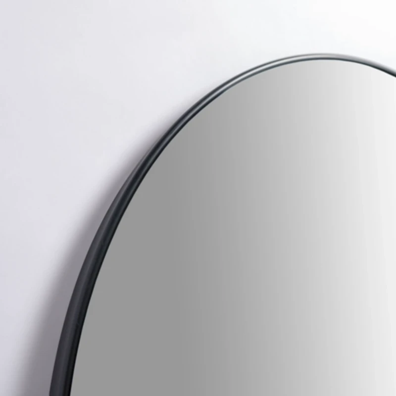 Black Nouveau Linear Arch Mirror