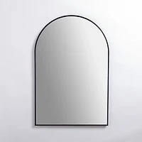 Black Nouveau Linear Arch Mirror