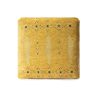 Mustard Yellow Bohemian Ultra-Soft Pouf