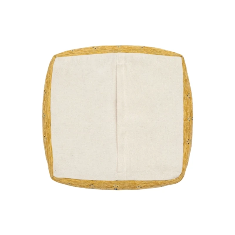 Mustard Yellow Bohemian Ultra-Soft Pouf