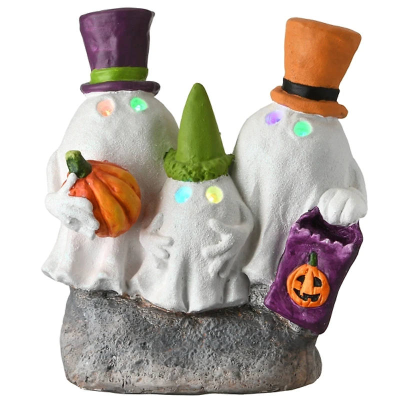 LED Ghost Trio Halloween Statue