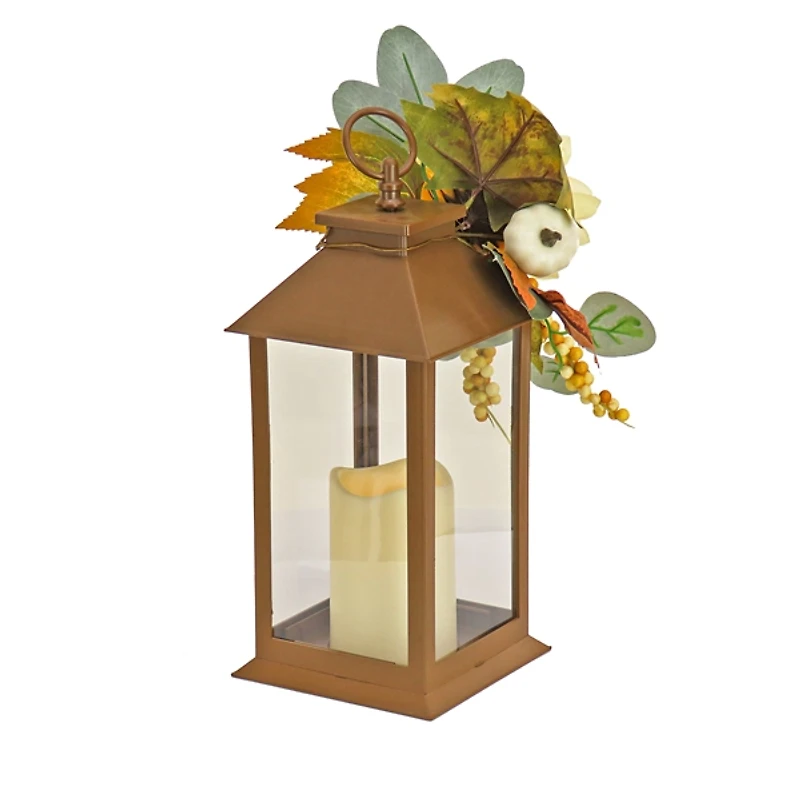 LED Sunflower and Eucalyptus Lantern