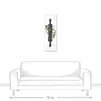 Rolling Pin with Botanicals Canvas Art Print