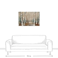 Birch Tree Landscape Canvas Art Print