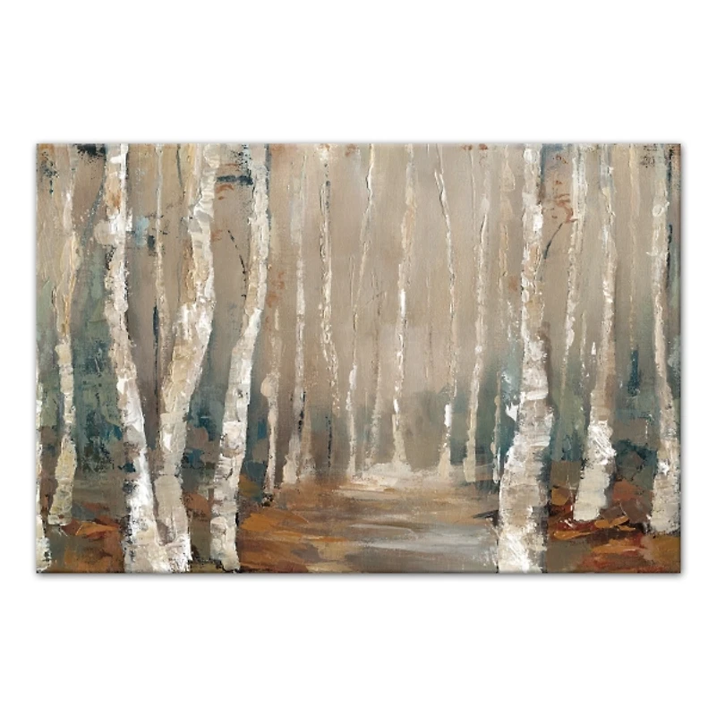 Birch Tree Landscape Canvas Art Print
