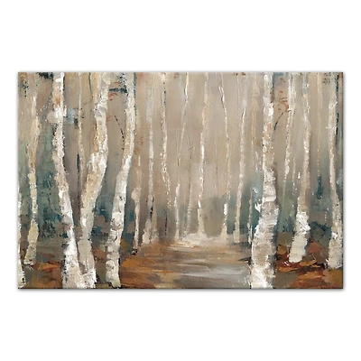 Birch Tree Landscape Canvas Art Print