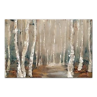 Birch Tree Landscape Canvas Art Print