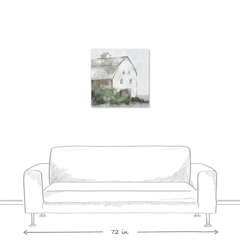 Painted Barn Canvas Art Print