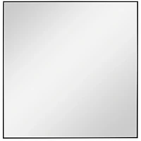 Matte Black Metal Square Framed Mirror