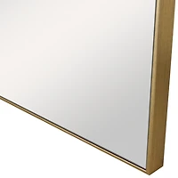 Brushed Gold Metal Square Framed Mirror
