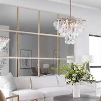 Brushed Gold Metal Square Framed Mirror