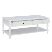 McGhie White 2-Drawer Coffee Table
