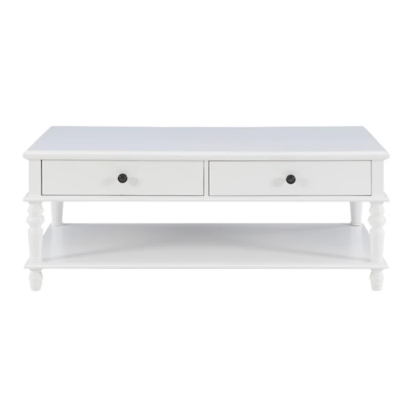 McGhie White 2-Drawer Coffee Table