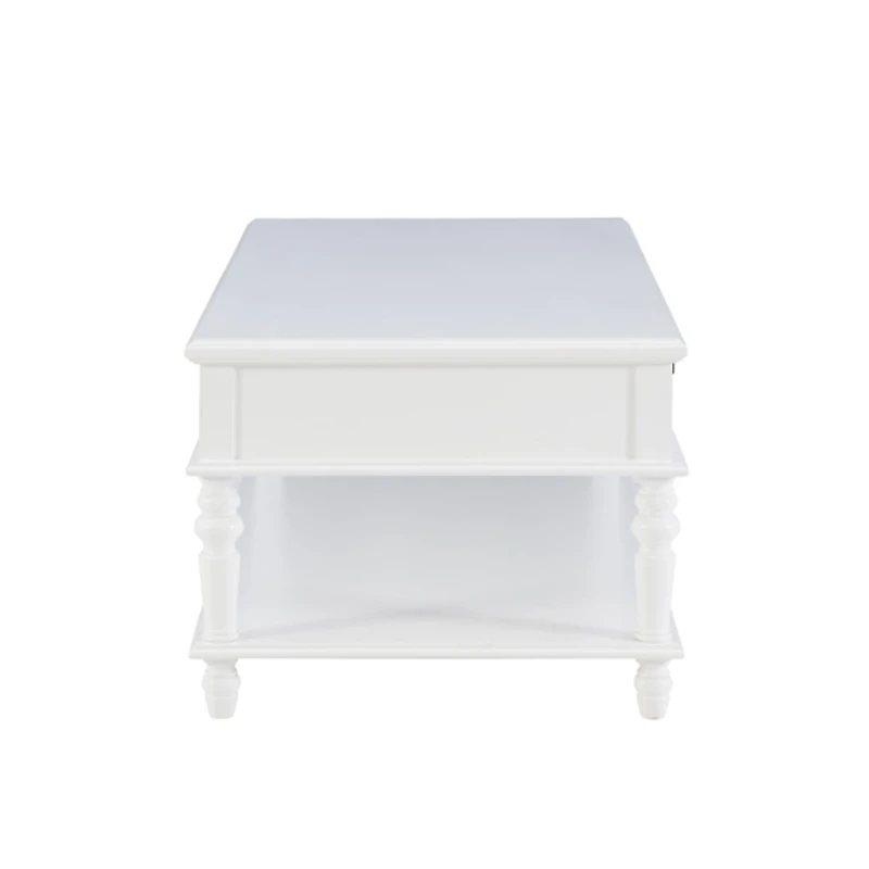 McGhie White 2-Drawer Coffee Table