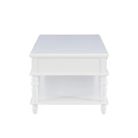McGhie White 2-Drawer Coffee Table