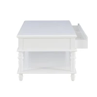 McGhie White 2-Drawer Coffee Table
