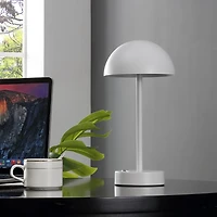 White Metal Rechargeable Table Lamp
