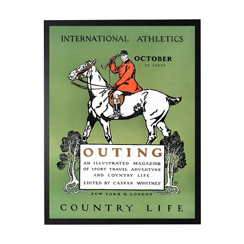 Vintage Polo Magazine Cover Framed Wall Art