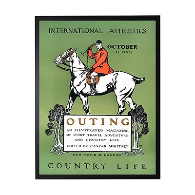 Vintage Polo Magazine Cover Framed Wall Art