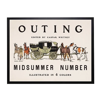 Vintage Midsummer Magazine Cover Framed Wall Art