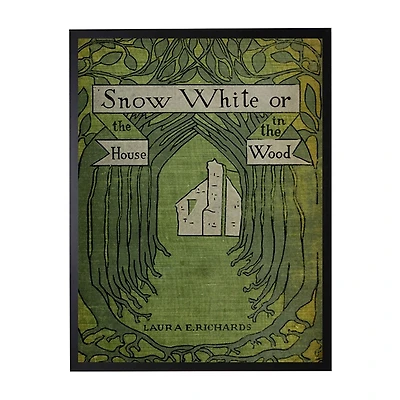 Vintage Snow White Book Cover Framed Wall Art