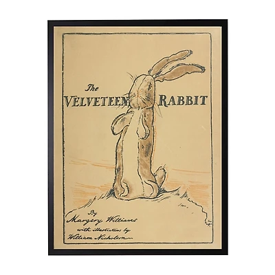 Vintage The Velveteen Rabbit Book Cover Wall Art