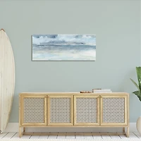 Cloudy Ocean Waves Canvas Art Print, 48x20 in.