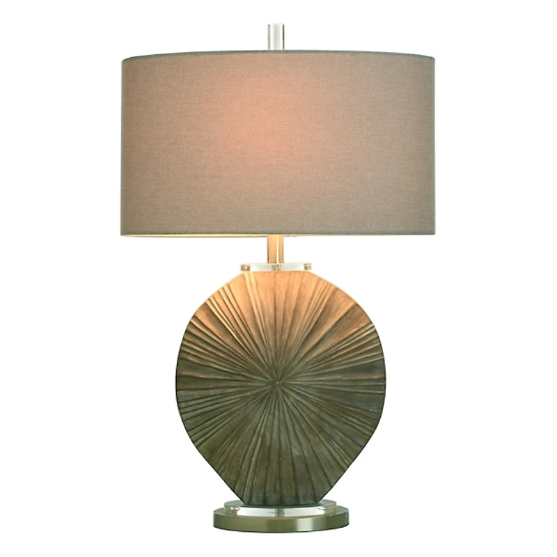 Brushed Brown Shell Table Lamp