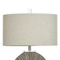 Brushed Brown Shell Table Lamp