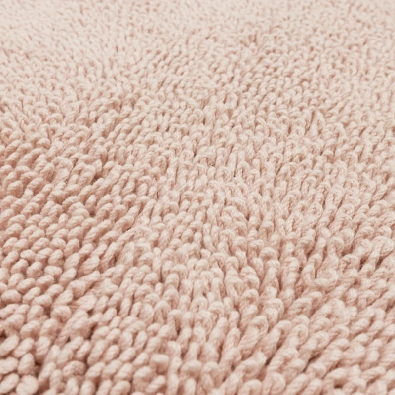 High Pile Blush Cotton Non-Skid Classic Bath Mat