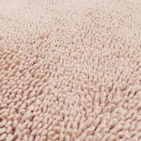 High Pile Blush Cotton Non-Skid Classic Bath Mat