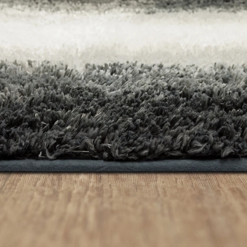 Gray Ombre Border Bath Mat, 2x3