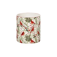 Cardinal Christmas Utensil Crock