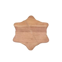 Wood Snowflake Serving Board with Spreader