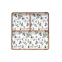 Pinecone 3-Compartment Serving Tray