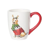 Dog Christmas Sweater Mugs, Set of 2