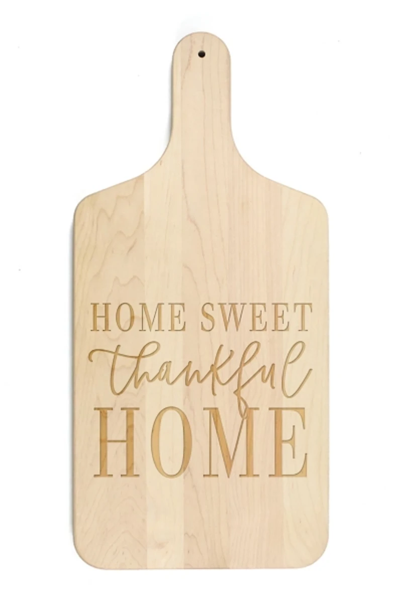 Maple Wood Home Sweet Thankful Home Cutting Board