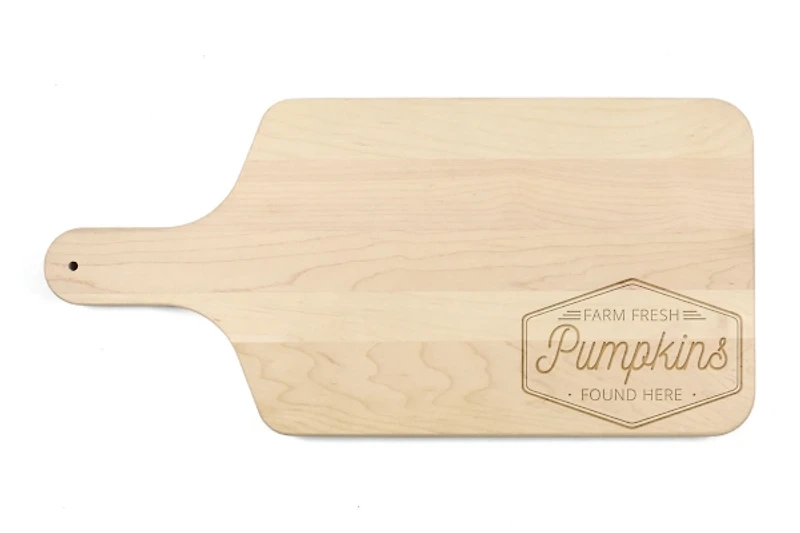Maple Wood Farm Fresh Pumpkins Cutting Board