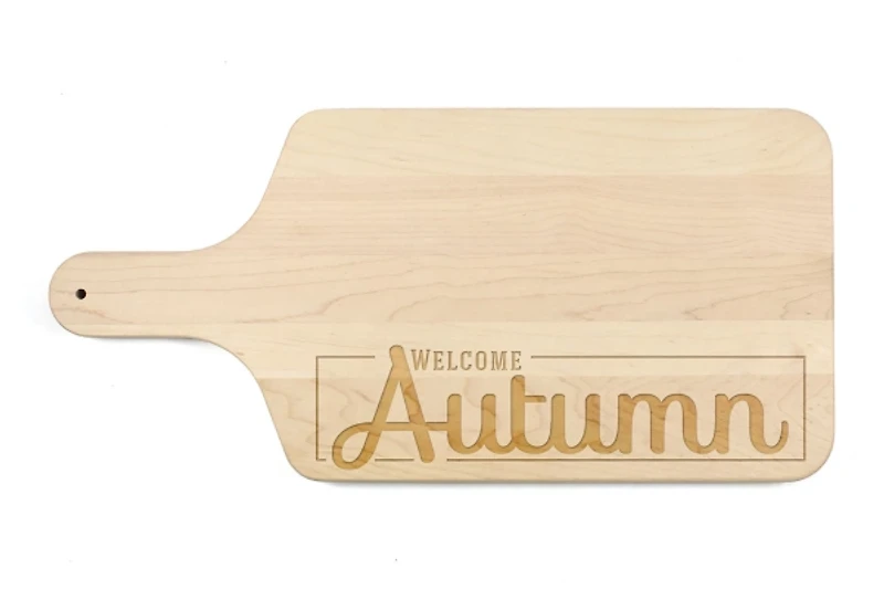 Maple Wood Welcome Autumn Cutting Board