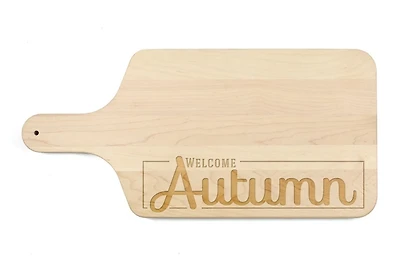 Maple Wood Welcome Autumn Cutting Board